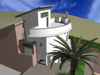 modelo 3D casa aislada