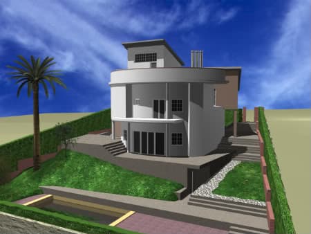 render 3d chalet