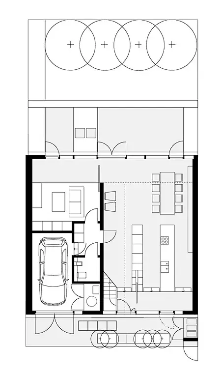 A-House plano planta baja