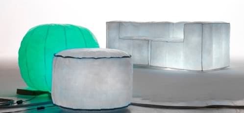 muebles inflables luminosos