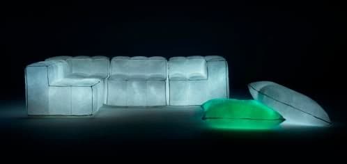 muebles inflables luminosos