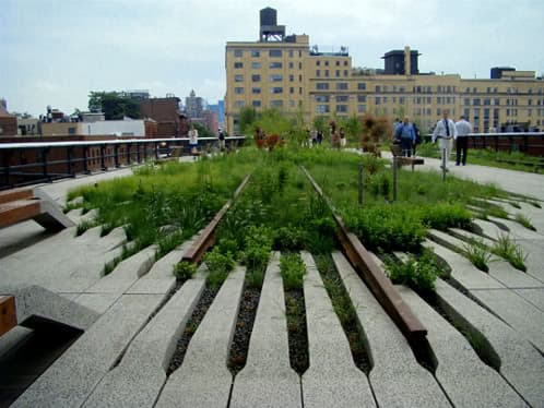 High_line-Nueva-York pavimento hierba