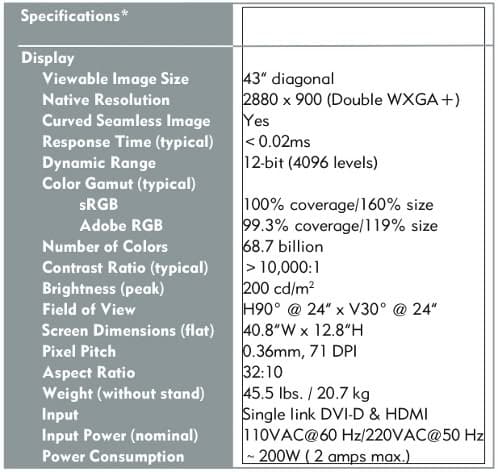 especificaciones_nec_crv43 especificaciones_nec_crv43