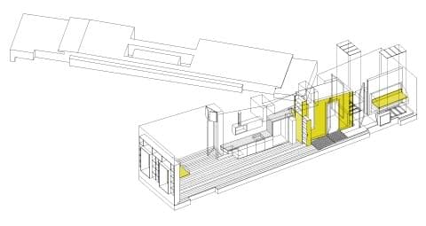 esquema axonométrico del apartamento