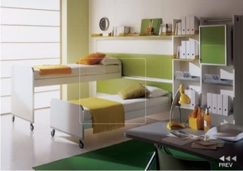 dormitorio-juvenil-8 camas literas modernas