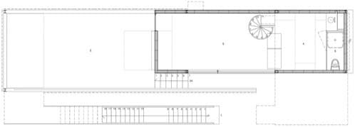 plano de la entre-planta del estudio