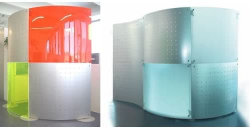 divisiones-fluowall-3 diferentes colores y texturas