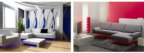 LEDs bajo los MUEBLES para decorar espacios