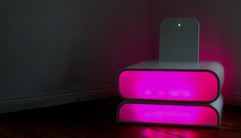 Mood Chair cambia de color con sensor y led