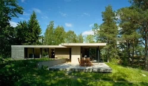 moderna cabaña vacaciones en suecia
