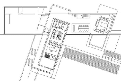 plano planta baja casa Santander de A-cero