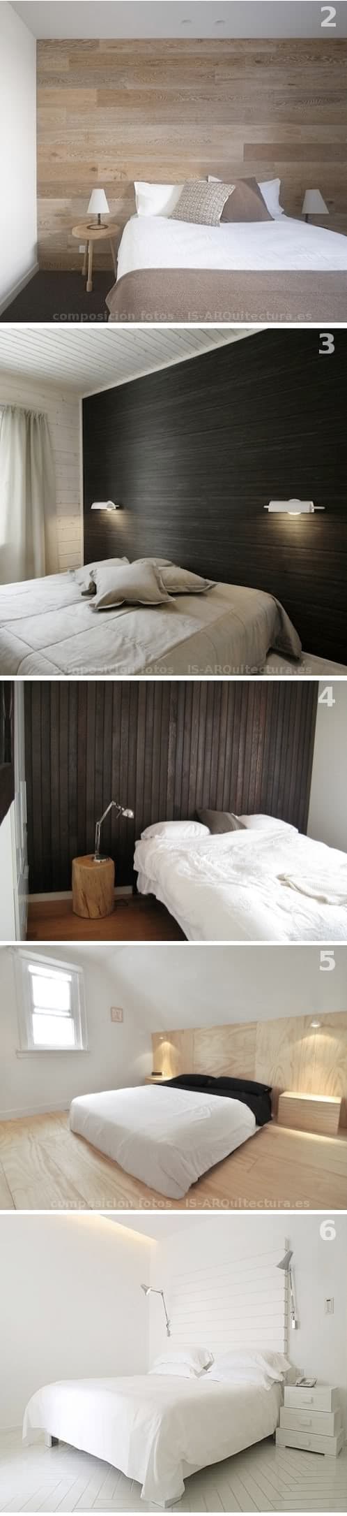 cama-cabecero-madera_2 ejemplos paredes cabeceras de cama