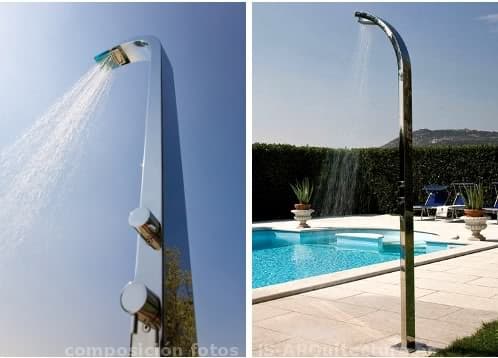 Acquavapore Modena ducha de jardín acero inoxidable ducha de piscina ducha superior columna de FB-SL