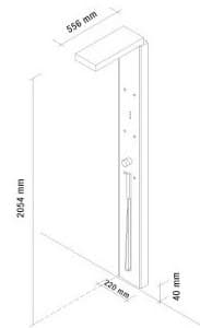 medidas-columna-ducha waterwall