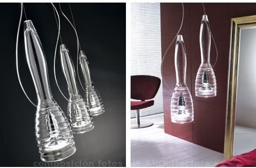Lámparas Modernas de cristal de murano