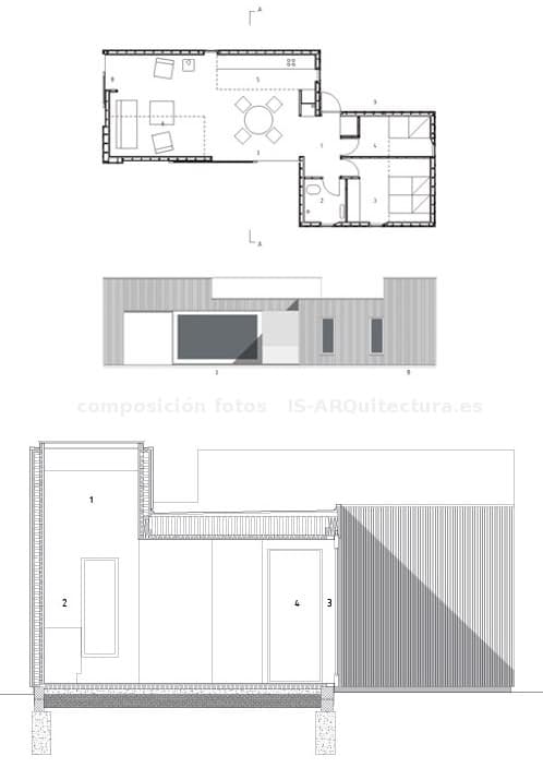 plano y secciones -casa-skybox