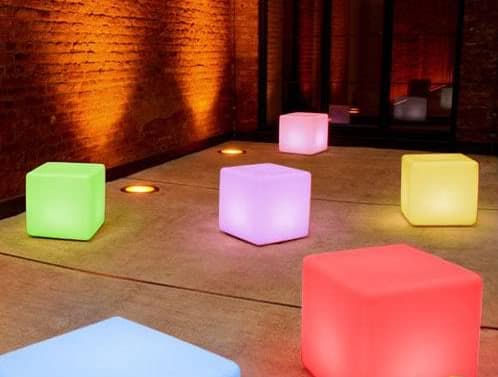 iluminacion cubo led exteriores