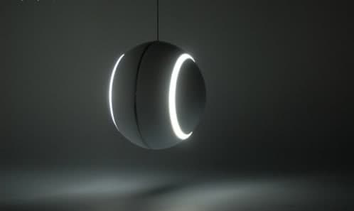 Nissyoku: lámpara inspirada en el eclipse solar lampara colgante-nissyoku