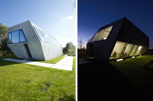 casa-sodae-15 Vivienda con muros inclinados