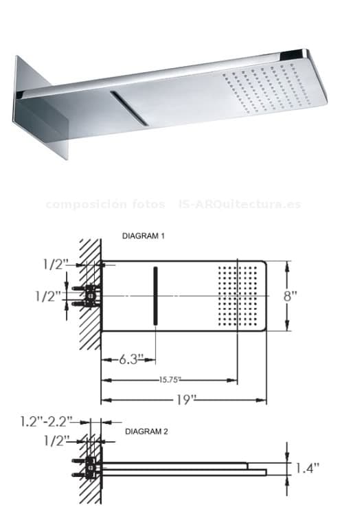 ducha-cascada-lluvia-medidas