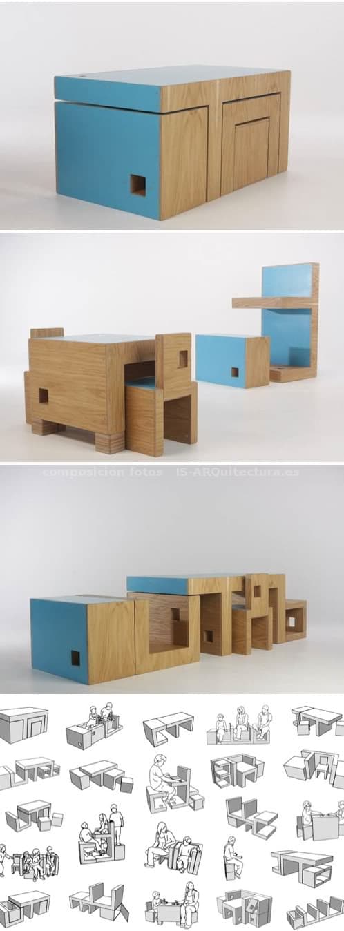 ReStyle: mueble modular para crear muchos muebles