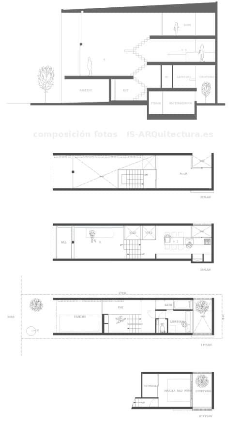 planos-casa-Showa-cho y seccion