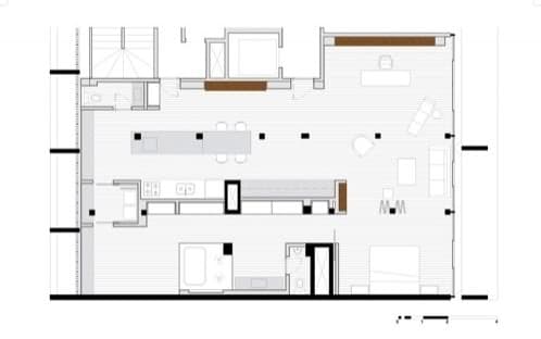 plano-loft-apartamentos-copan de Oscar Niemeyer