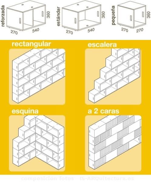 estanterias-desmontables-brickbox-formatos y medidas