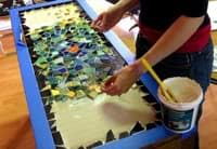 cómo hacer tableros de mosaicos