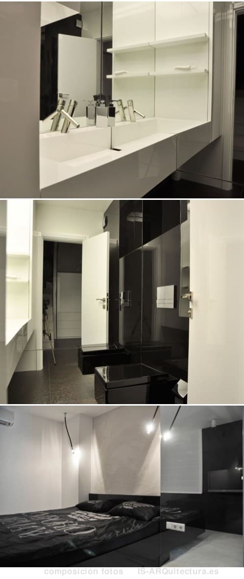 moderno-apartamento-minimalista-dormitorio y aseo