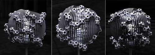 Lámparas del concurso Materialise segundo premio Parasite (Paradox)