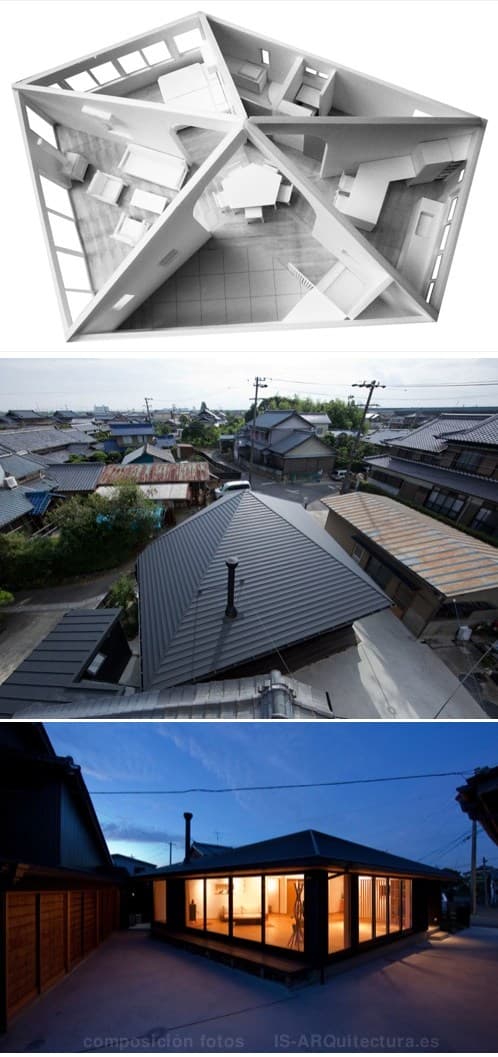 t_house-casa-japonesa-pentagonal-modelo y fotos exteriores