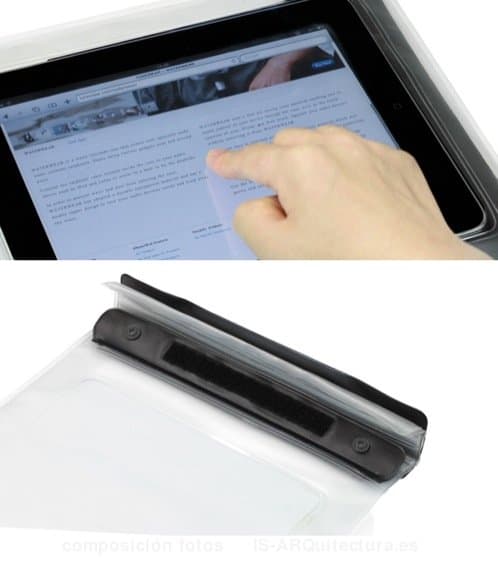 funda-impermeable-y transparente para el ipad