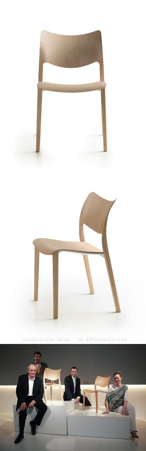 moderna silla de madera