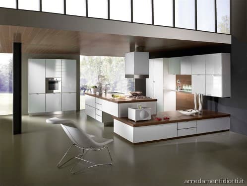 moderna cocina en vidrio s71-diotti