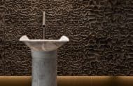 CIURI: lavabo de mármol con pedestal