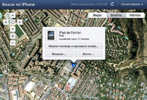 mapa Buscar mi iPhone