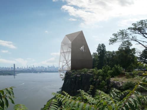Polyhedra, moderna casa sobre un acantilado del rio Hudson
