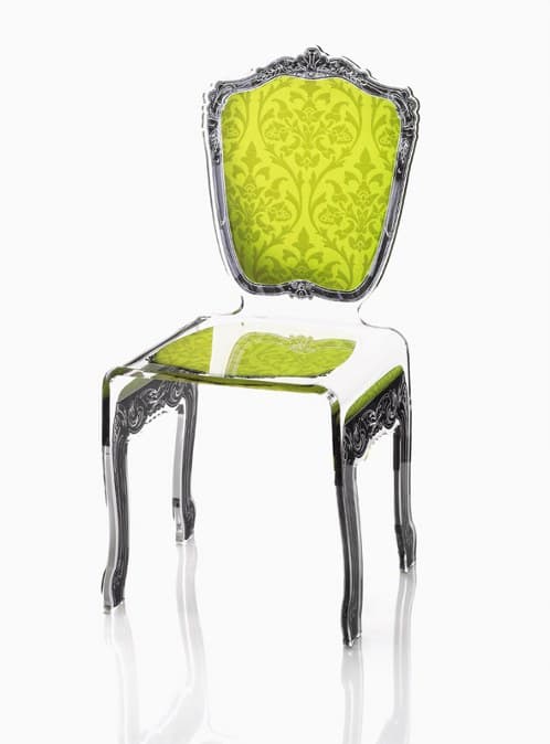 sillas-barrocas-en-acrilico, de la firma francesa Acrila