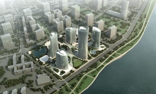 plan urbanístico para Wenzhou China