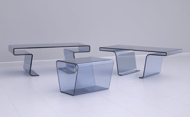 Treforma, colección de 3 mesas que encajan entre ellas