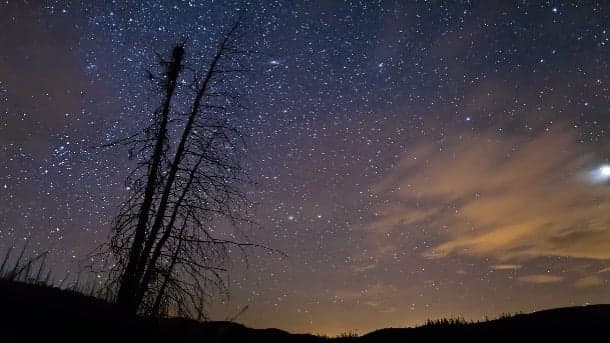 foto de un cielo estrellado