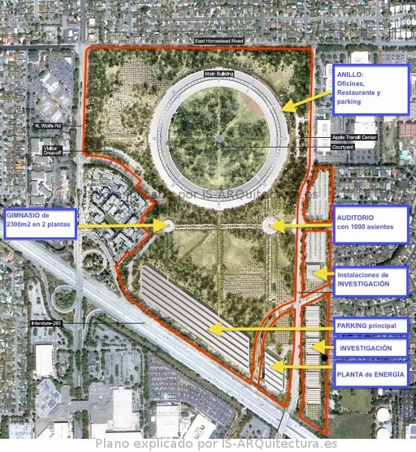 planta general con los Edificios del Apple_Campus_2