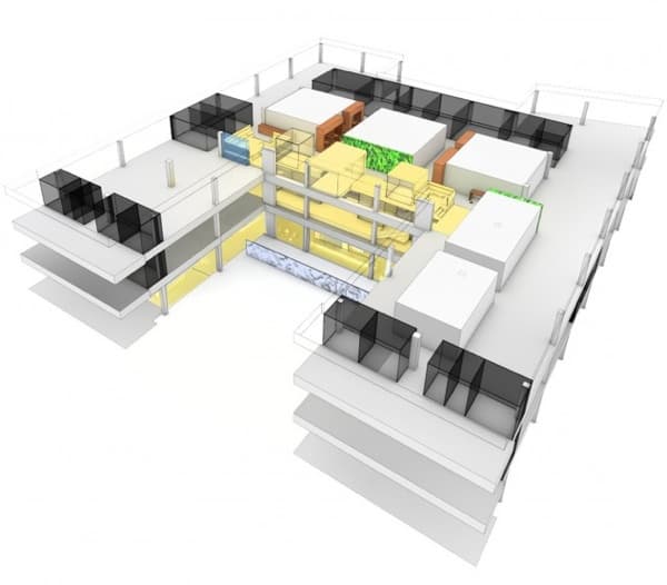 axonometria-oficinas-Microsoft-Viena