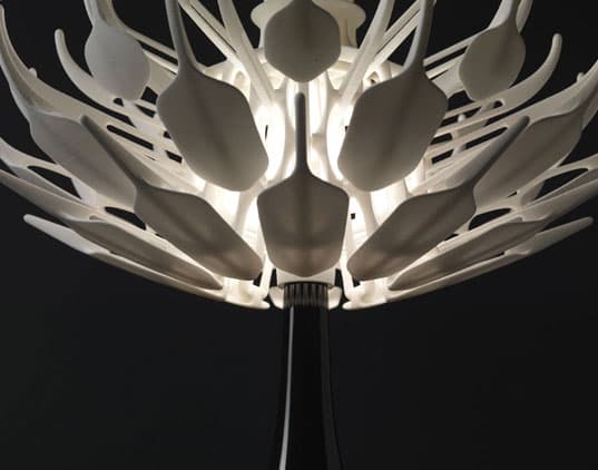 detalles de lámpara Bloom hecha por-impresion-3D
