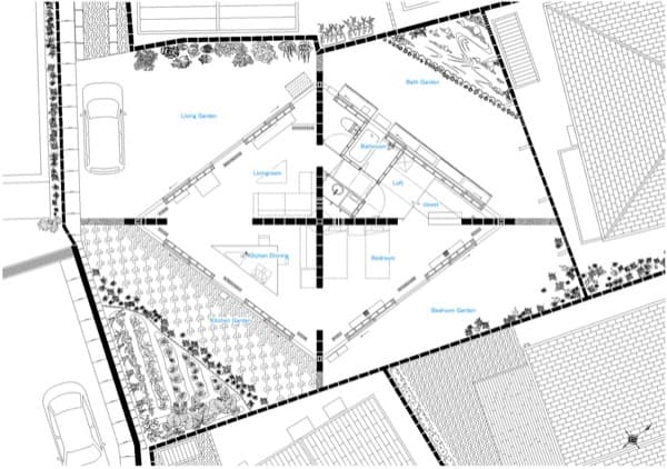 plano-planta-Casa-Tanaka-con-espacios-tringulares