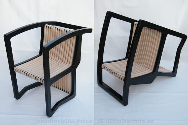 4_sillas en una, diseño de Itay Kirshenbaum