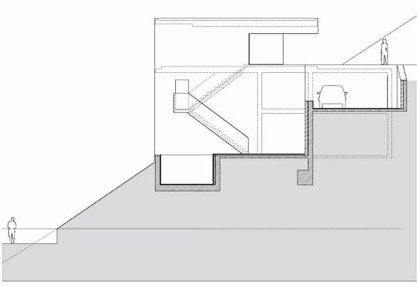 plano-seccion-Casa-del-acantilado