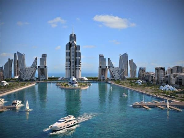 Azerbaijan-Tower-rascacielos-Islas-Khazar
