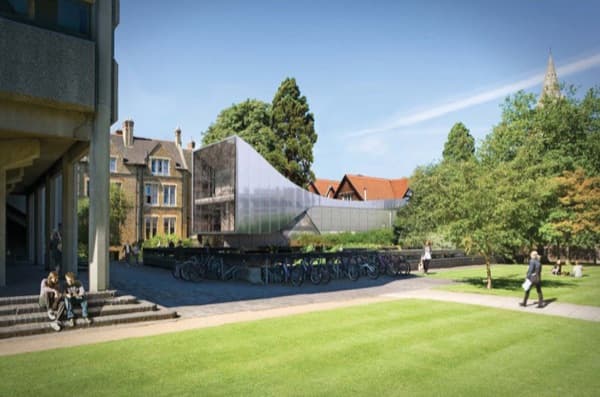 exterior biblioteca-StAntony-Oxford-Zaha-Hadid